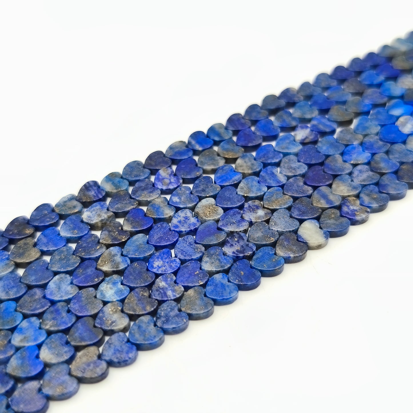 Rang de perles cœur - Lapis lazuli (6 mm)