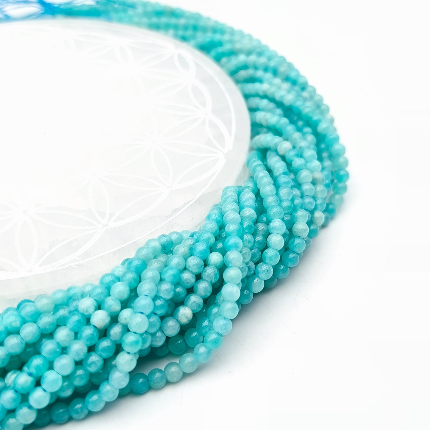 Rang de perles - Amazonite EXTRA (4 mm)