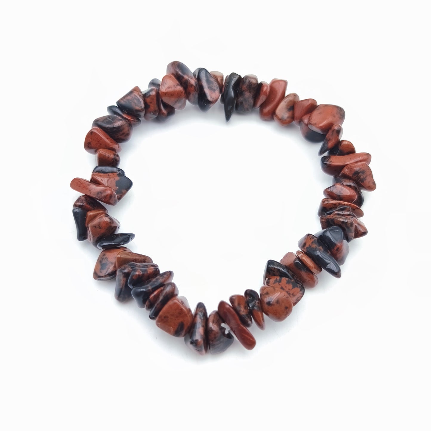 Bracelet baroque en Obsidienne Acajou / Mahogany (Collection Enfant)