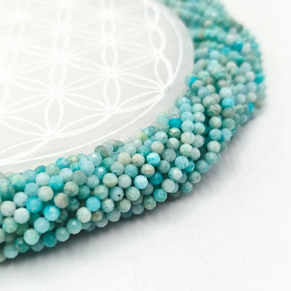 Rang facetté - Amazonite (4 mm)