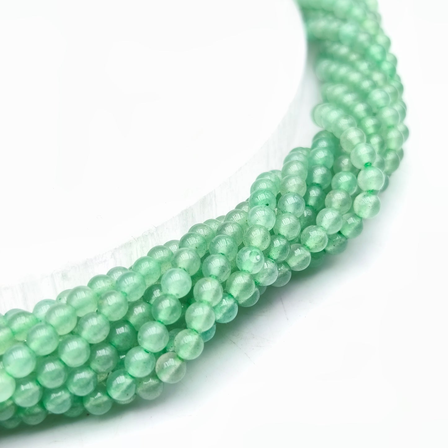 Rang de perles - Aventurine verte (4 mm)