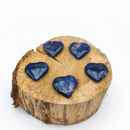 Petit Coeur PLAT - Sodalite EXTRA - Taille M
