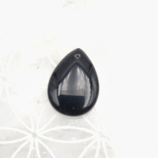 Pendentif Goutte Obsidienne noire