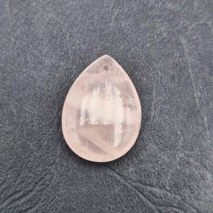 Pendentif Goutte Quartz rose