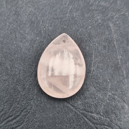 Pendentif Goutte Quartz rose