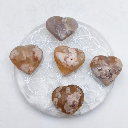 Petit Coeur - Agate Fleur (Sakura) - Taille GG