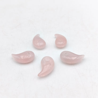 Pendentif Magatama Quartz rose