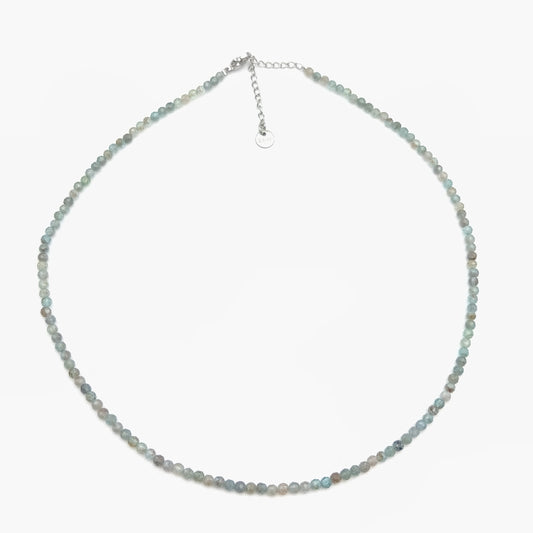 Collier perles facettées - Apatite EXTRA (3 mm)