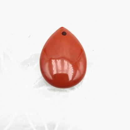 Pendentif Goutte Jaspe rouge
