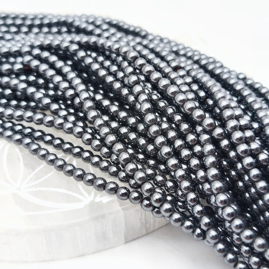 Rang de perles - Hématite (4 mm)