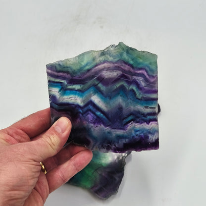Tranche de Fluorite multicolore - Lot de 1,2 Kg - 3 pièces