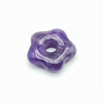 Pendentif Fleur Améthyste naturelle