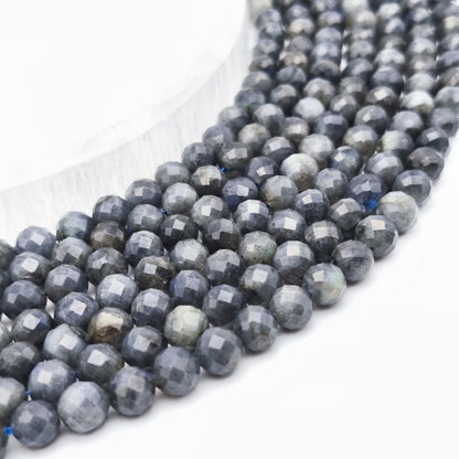 Rang de perles facettées - Labradorite (8 mm)