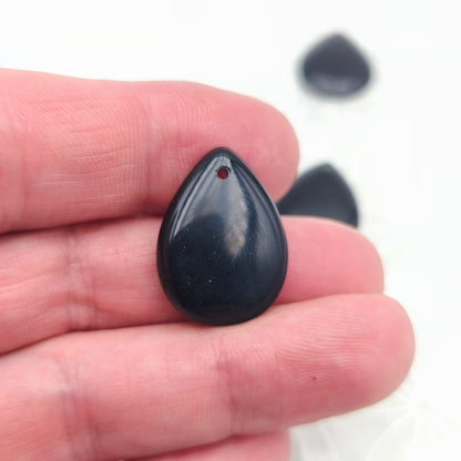 Pendentif Goutte Obsidienne noire
