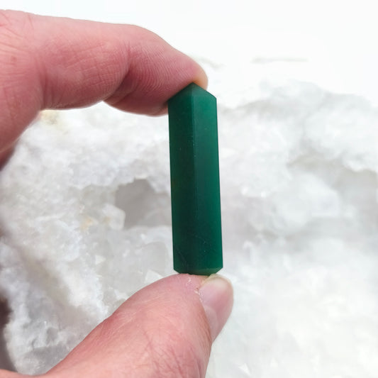 Pointe Biterminée - Jade vert EXTRA (4/5 cm)
