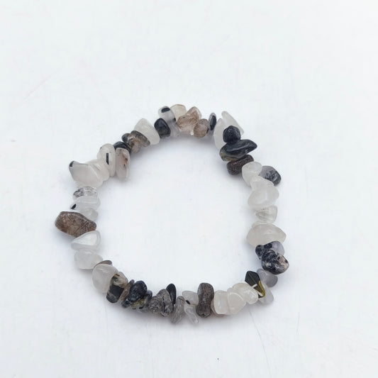 Bracelet baroque en Tourmaline noire et quartz (Collection Femme / Enfant)