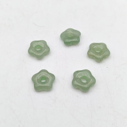 Pendentif Fleur Aventurine verte