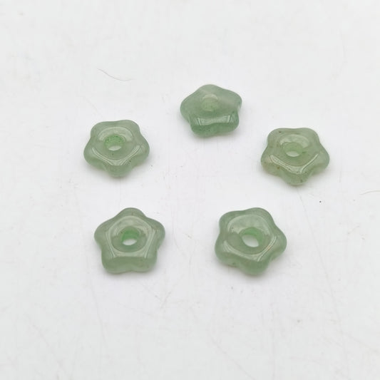 Pendentif Fleur Aventurine verte
