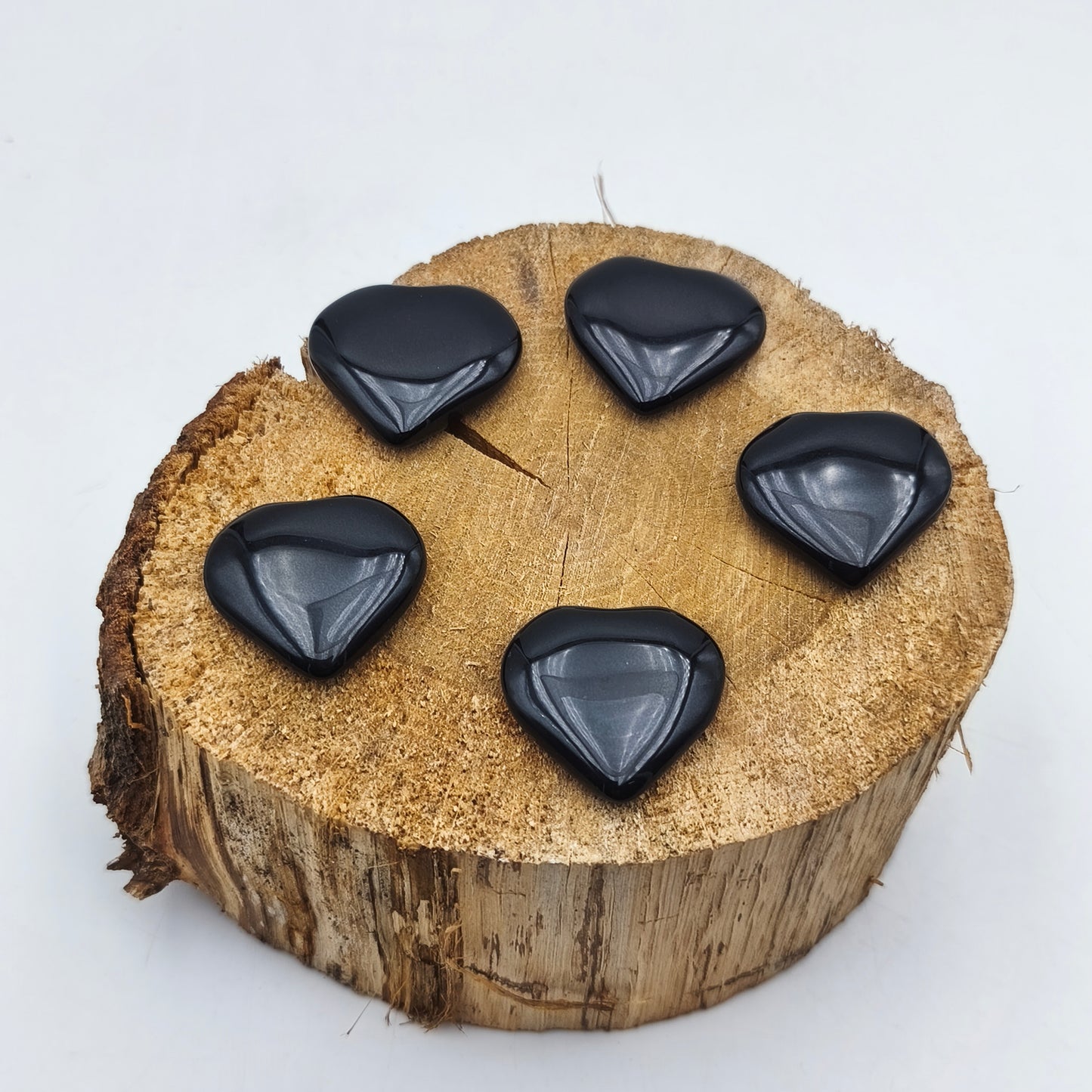 Petit Coeur PLAT - Onyx - Taille M