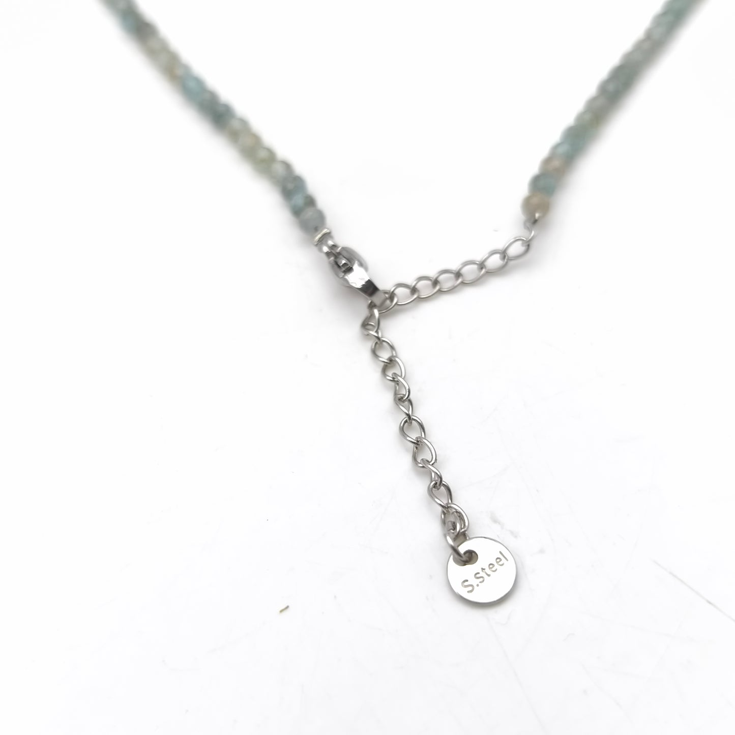 Collier perles facettées - Apatite EXTRA (3 mm)