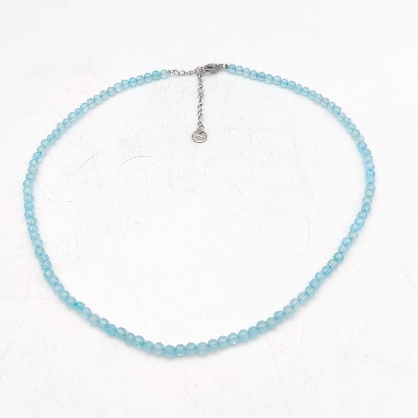 Facettierte Perlenkette - Topas EXTRA (3 mm)