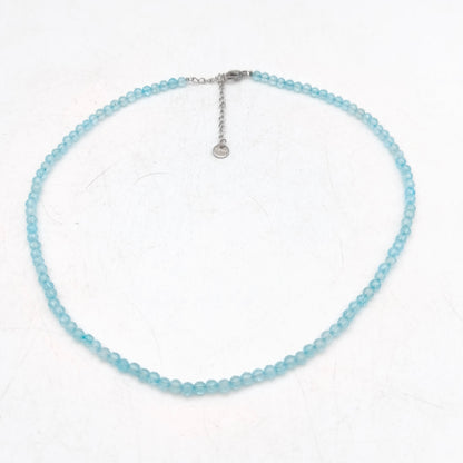 Facettierte Perlenkette - Topas EXTRA (3 mm)
