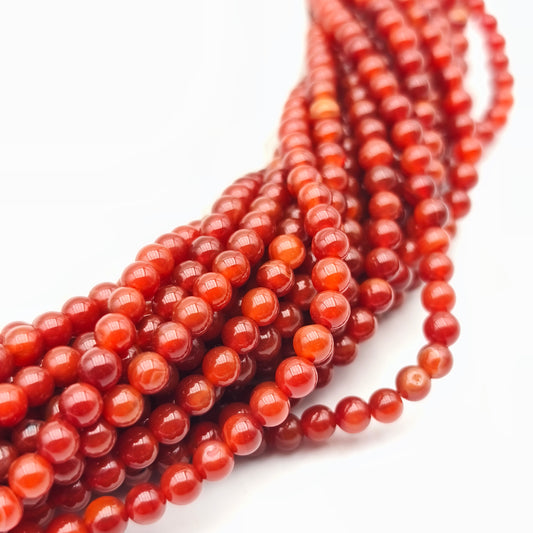 Rang de perles - Cornaline EXTRA (4 mm)