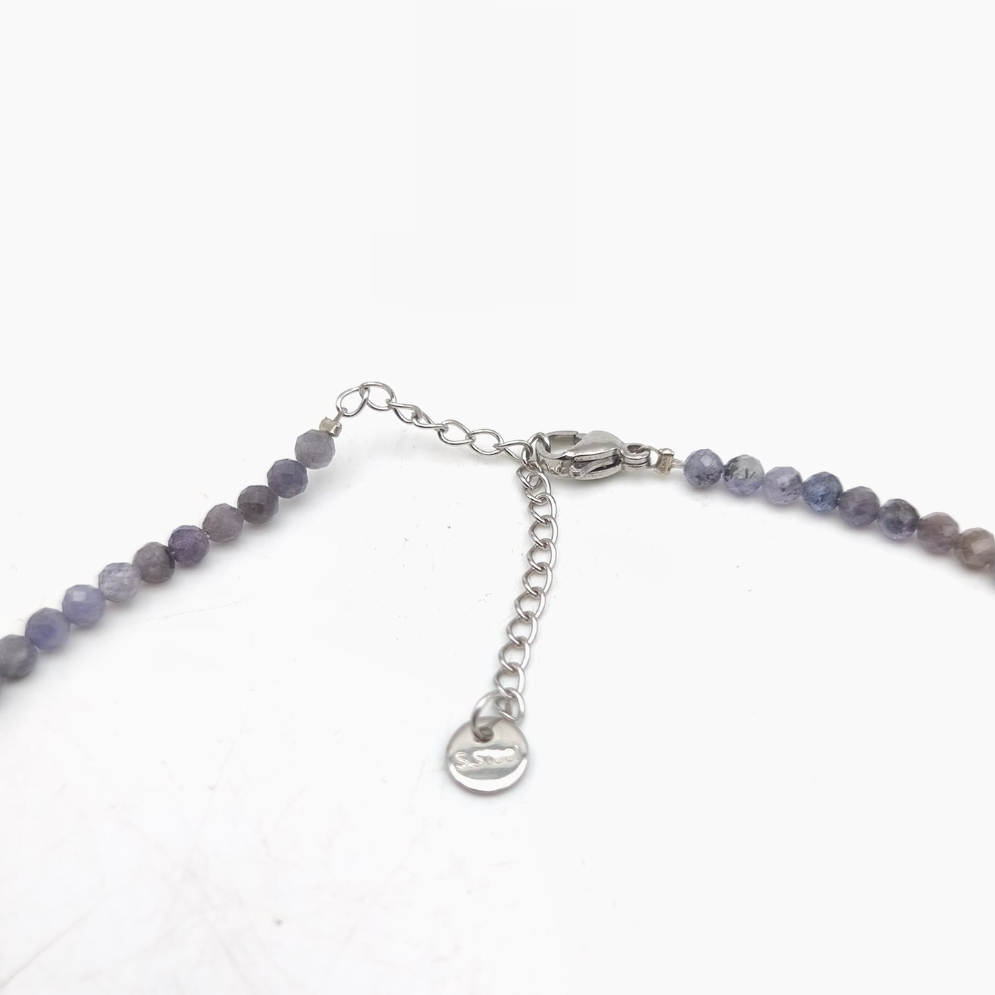Facettierte Perlenkette - Tansanit (3 mm)