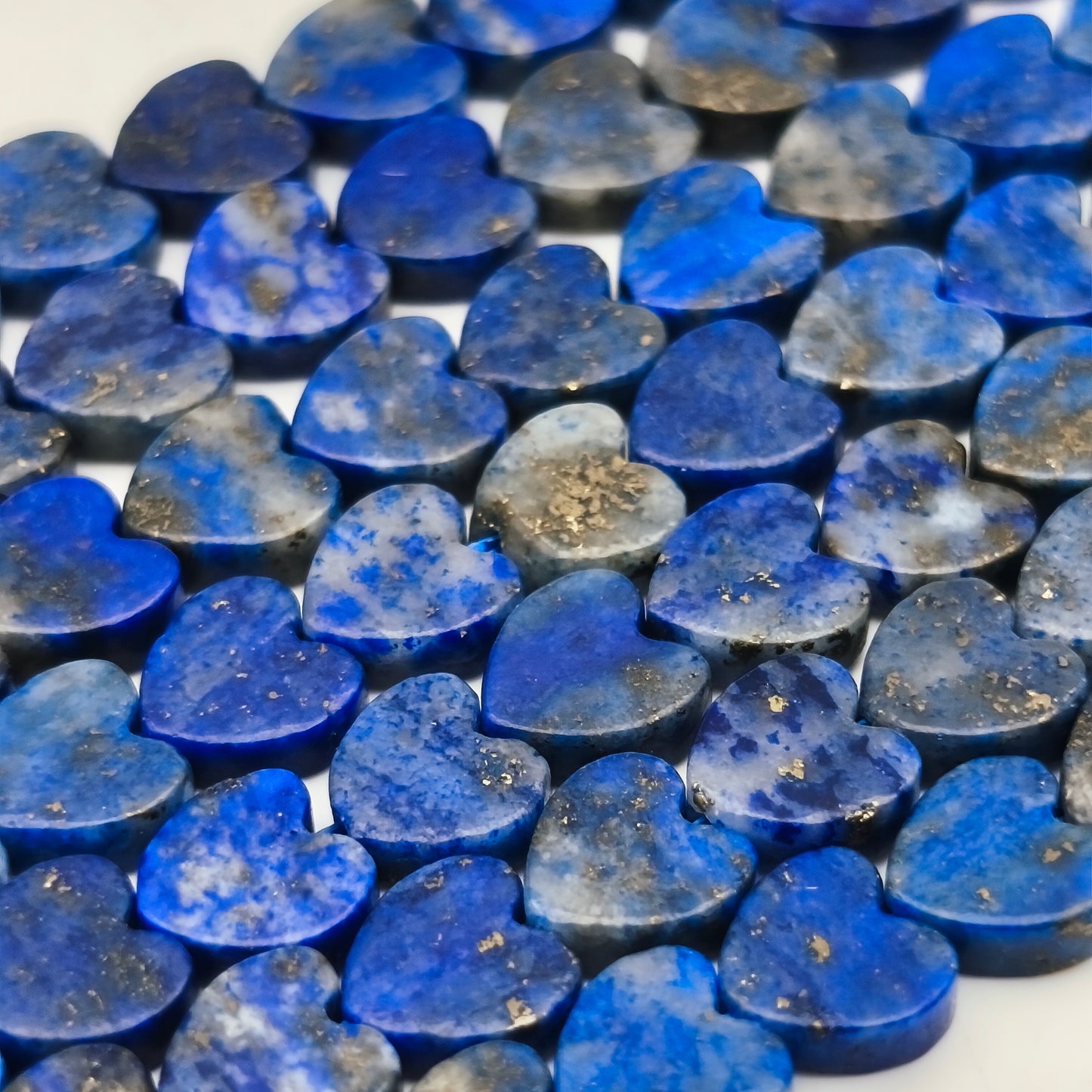 Rang de perles cœur - Lapis lazuli (6 mm)