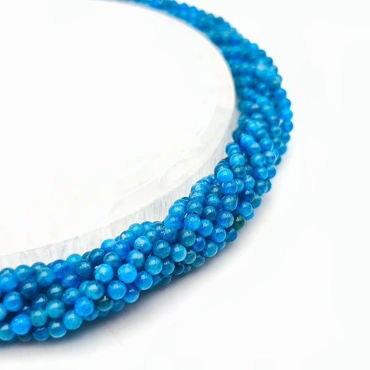 Rang de perles - Apatite EXTRA (4 mm)