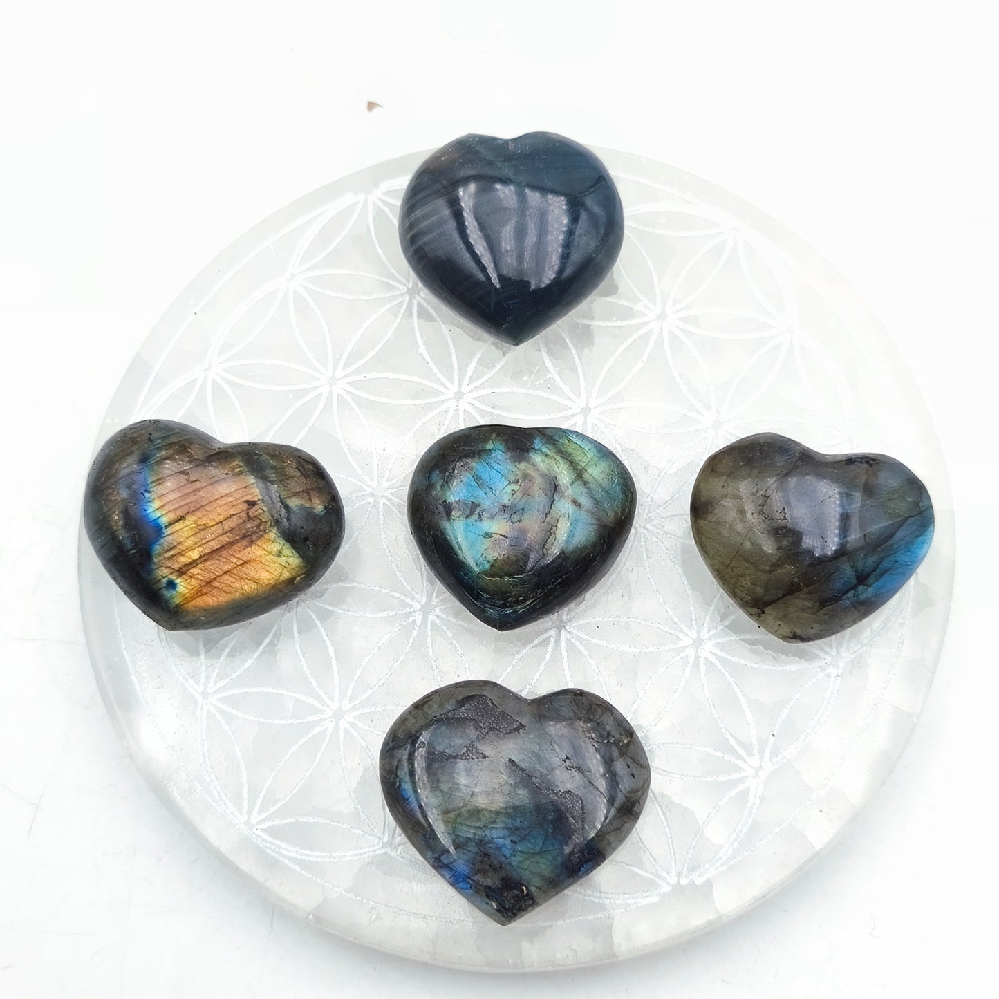 Petit Coeur - Labradorite - Taille GG