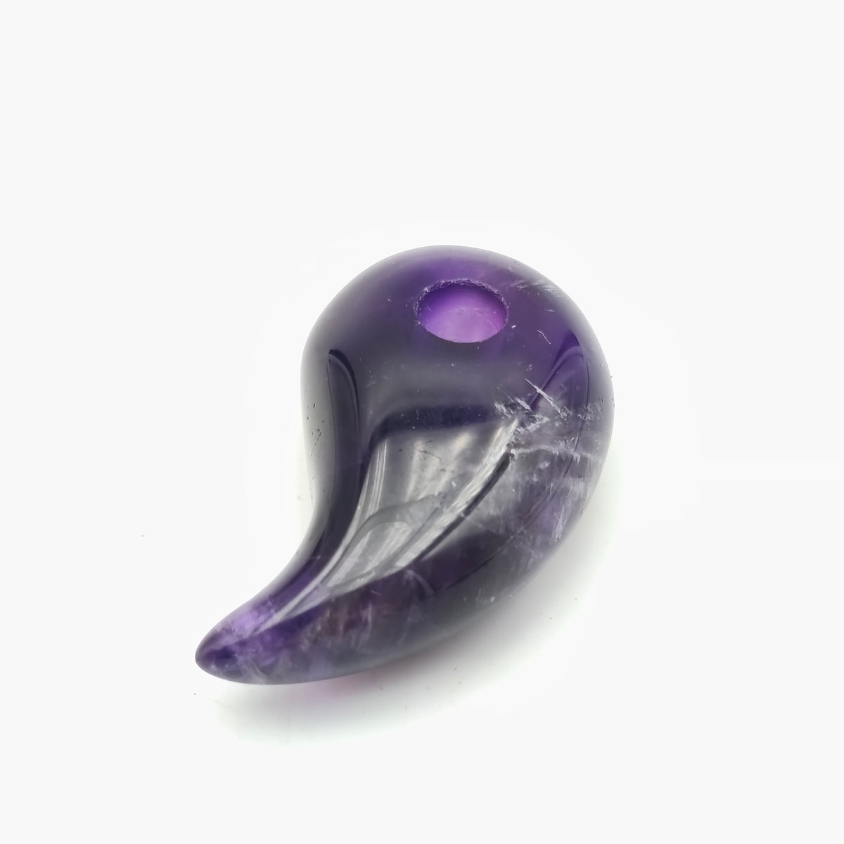 Pendentif Magatama Améthyste naturelle