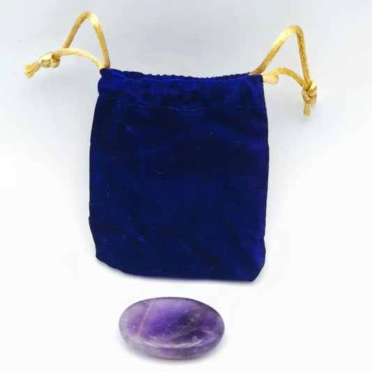 Galet Anti Stress - Améthyste Chevron