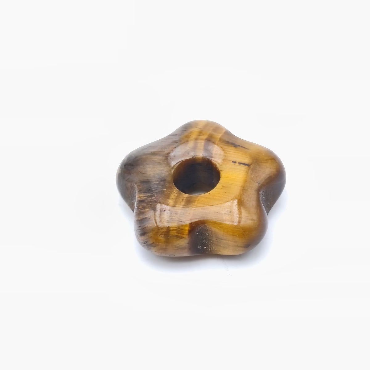 Pendentif Fleur Oeil de tigre